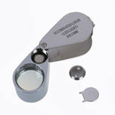 21mm Jewelers Eye Loups Tattoo Magnifier Magnifying Glass with 2 LED 30X