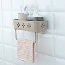 Bathroom Wall Hanging Storage Rack Multi-Function Suction Cup Bathroom Shel O6S3