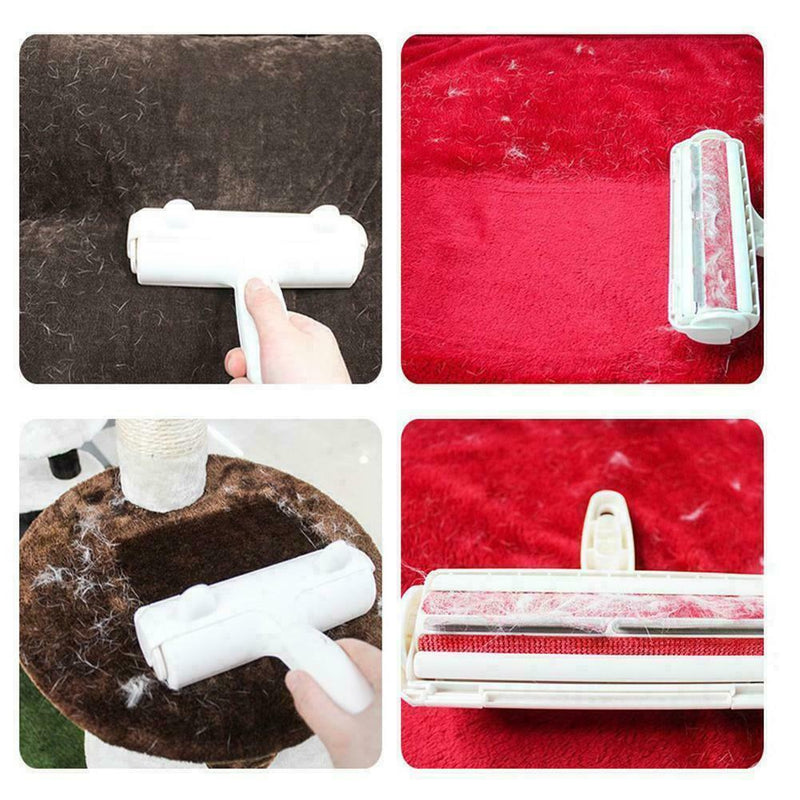 Pet Hair Remover Sofa Clothes Lint Cleaning Brush Reusable Cat Fur-Roller D F7T0