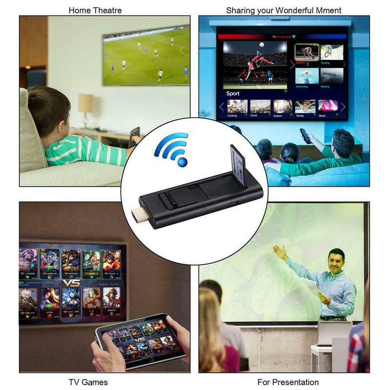 Mini WiFi Display Dongle Receiver 1080P HDMI TV DLNA Airplay Miracast