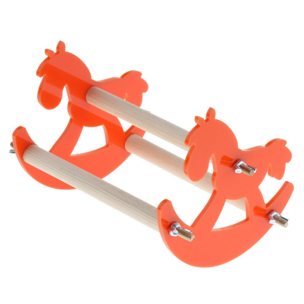Parrot Bite Toys Swing Plastic Hobbyhorse Stand Bars Rocking Chair Platform