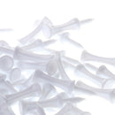 100 Pcs/Pack Professional 50mm 1.97" Plastic Castle Golf Tees White for Golf