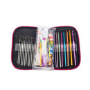 90pcs Aluminum Crochet Hooks Knit Weave Craft Sweater Sewing Needles Set