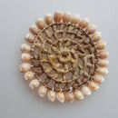 5x Sea Shell Decor Dinner Placemat Decoration Home Cup Coaster 3.7" Mat