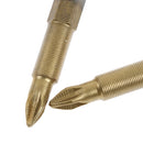 5 durable anti slip titanium coated hex shank PH2 electric screwdriver bits 5 BX