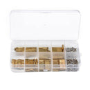 300Pcs M2 Copper Female/Male Spacing Screws Pillar Stand Off Hex Column Spa