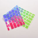 Soft Silicone Rainbow Keyboard Cover Skin for laptop Macbook Air 13"15"17" li