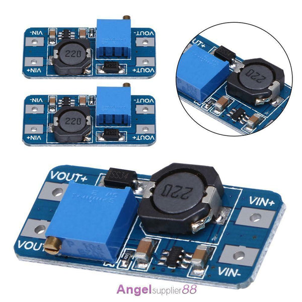 2Pcs MT3608 2A DC-DC Step Up Power Apply Booster Power Module for Arduino