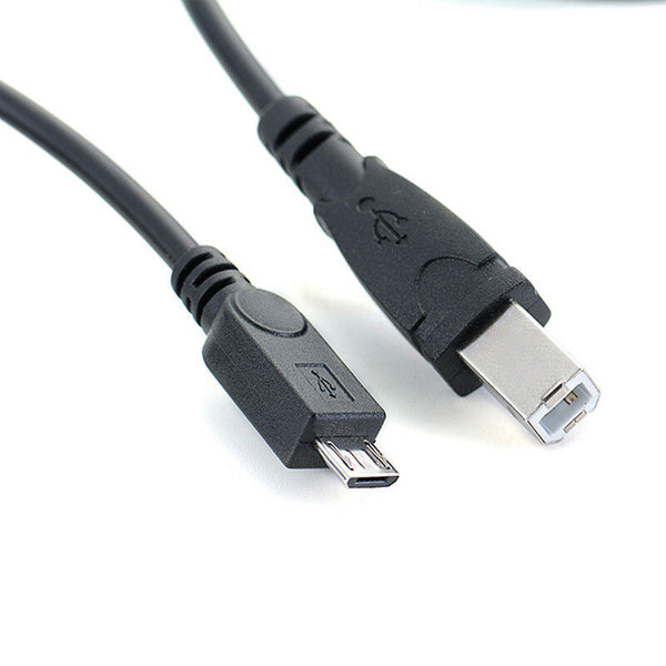 3.2ft Micro USB Male To USB B Type Male Data OTG Cable For Tablet Printer OZ