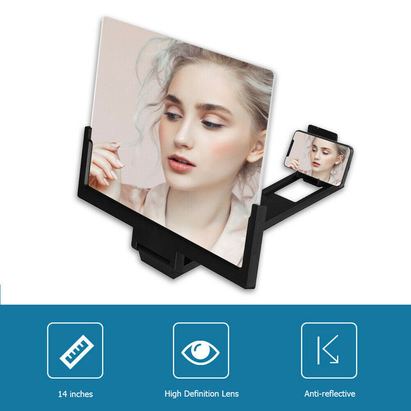 14 inch Mobile Phone HD Screen Amplifier Magnifying Glass Foldable Phone Holder