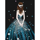 5D Full Round Drill Diamond Painting Girl DIY Rhinestone Embroidery Picture