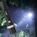 Outdoor Mini LED Flashlight Zoomable Modes Waterproof USB MICRO Torch B5O6