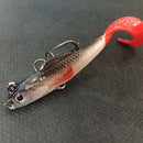 4Pcs/lot Lead Head Soft Lures Long Tail Pesca Sharp Hook Soft Bait 10cm 9.3g MO