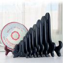 8" Acrylic Display Easel Plate Photo Picture Book Dish Rack Holder_Black