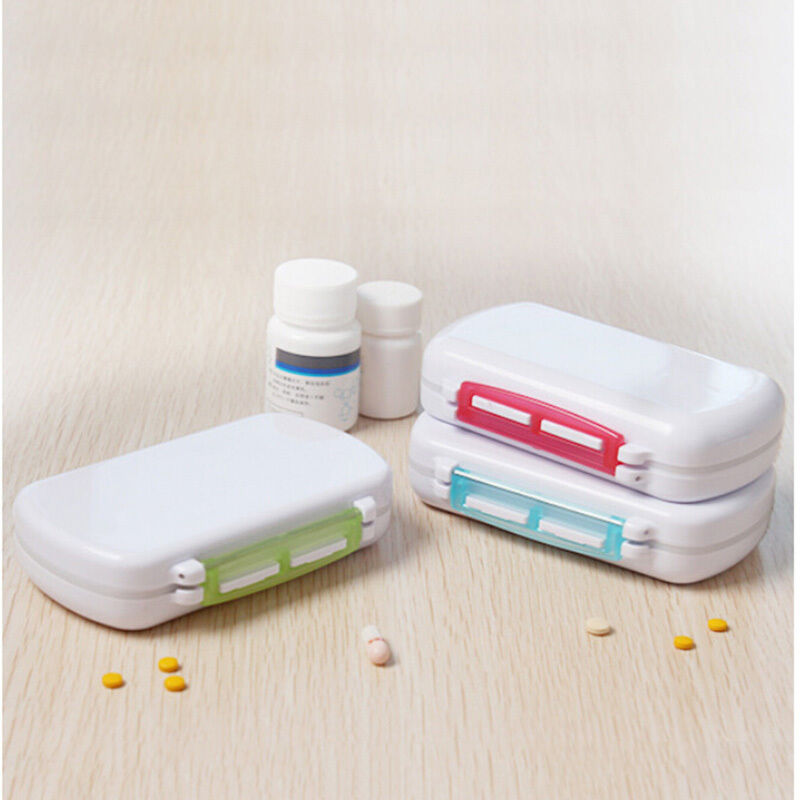 6 Day Holder Weekly Medicine Storage Organizer Case Container Tablet Pill Box WM