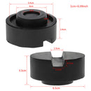 Rubber Slotted Floor Black Jack Pad Frame Rail Adapter For Pinch Weld Side Pad