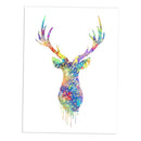 50x70cm Elk Printed Canvas Poster Modern Nordic Art Home Decor Unframed