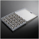 Bobbins Spool Metal Case With 25 Grid Storage Case Box for Brother Janome S