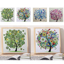 4pcs 5D Diamond Painting Special Shaped Cross Stitch Kit Four Seasons Trees