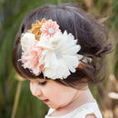 Flower Lace Rhinestone Headband Elastic Hair Band Baby Girl Kid Hair Accessory3C