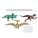 3pcs diy cake flag dinosaur cupcake topper kids birthday party supply decor SEME