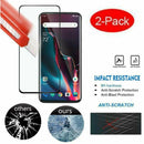 For OnePlus 7T Full Cover 9D Curved Tempered Glass 9H Screen Protector Black