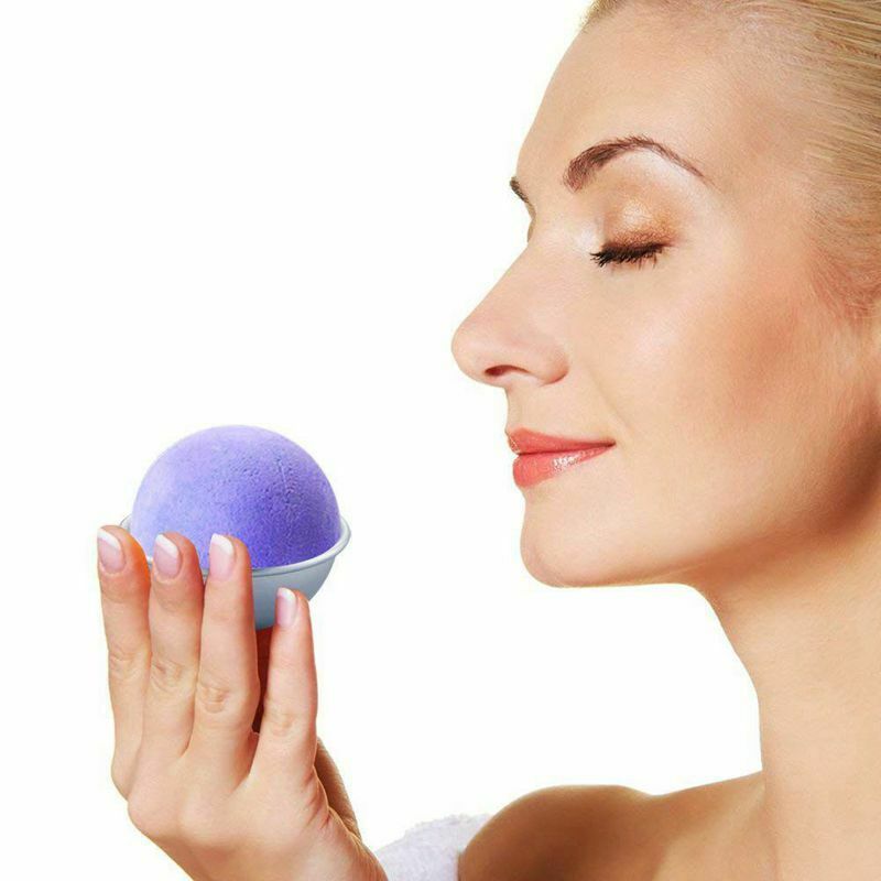 24 Pieces 3 Sizes DIY Metal Bath Bomb Mold 12 Set for Crafting Your Own Fiz Y9K2