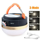 Super Bright USB Rechargeable LED Camping Tent Lantern Light Night Lamp Outdoor