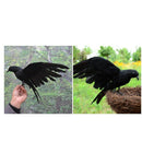 Feathered Crow for Halloween Christmas Decoration, Realistic Looking Birds Black