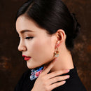 Ethnic Style Jade Earrings Fashion Girls Jewelry Creative Simple Earrings