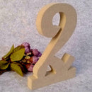 10pcs Rustic 1-10 Wood Table Numbers Tag Wedding Party Seats Numberic Signs