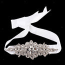 Crystals Rhinestone Headband with Ribbon Headpiece Hair Accessory for Women
