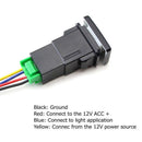 Auto Retrofit Switch Waterproof Toggle Switch Fog Lamp Switch With 4 Line F X4I3