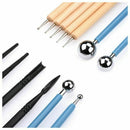 13 Piece Ball pen Dotting Tools Clay Pottery Modeling Set Rock Painting Kit J4X5
