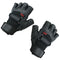 Pair of Black Stylish Leather Fingerless Gloves For Men S8G7