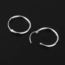 4 Pairs Casual Round Small Sleeper Hoops Earrings Nose Ring Earrings Hoop 8mm