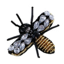 3Pcs DIY Rhinestone Bee Star Heart Beaded Patch Applique for Clothing Sewing