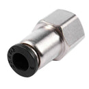10 Pcs 1/4" PT Female Thread 6mm Push In Joint Pneumatic Quick Fittings