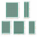 62Pcs PCB Board Kit Includes 32Pcs Double Sided Prototype Boards, 20Pcs Hea F3H5
