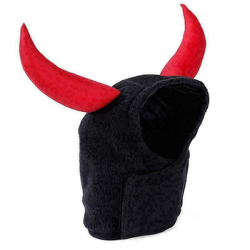 Adjustable Pet Dog Cat Puppy Cattle Horn Decoration Hat For Halloween Chris A6Y8