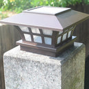 Solar Post Lights Outdoor Fence Deck Caps Light Solar Powered LED Lighting WB7Q1