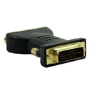 1 DVI-I24 +5 Male to 3 RCA Female Connector Converter Adapter (Black) V8W7