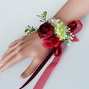 Wedding Corsage Wrist Flower Wedding Supplies Photo Props Wrist red