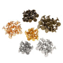 60x Brass Chicago Screws Belt Nail Studs Rivet Binding Book Photo Album 8mm