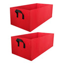 2PIECE Aeration Fabric Grow Bags Planting Container Garden Plant Pots 60x30x20cm