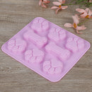 1pc Dog Bone Dog Footprint Cake Mold Silicone dog bone molds party supplies BX