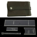 Clear Mini Card Bag Wallet Purse Stencil Template Set Leather Craft DIY Tool