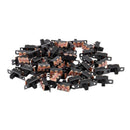 50 Pcs ON/ON 2 Position 1P2T SPDT Mini Panel Slide Switch Solder Lug SS12F1