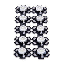 10pcs 3W High Power Star LED Light Lamp Bulb (Green)--Great for Making Ligh