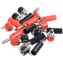 4mm 10pcs Banana Plugs and 10pcs Banana Sockets (Black and Red) Jack Connec